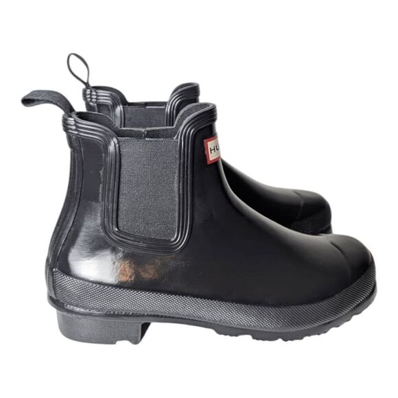 NWOB HUNTER Original Gloss Chelsea Boot Size 7 - Picture 3 of 7